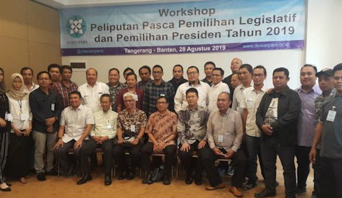 Dewan Pers Adakan Workshop Peliputan Pasca Pemilu 2019