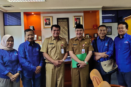 Sekda dan Asda II Kabupaten Tangerang Terima Pengurus SMSI