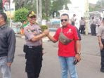Amankan Aksi Unjuk Rasa Buruh Polisi Himbau Jaga Kamtibmas Aksi Massa dari aliansi serikat pekerja atau serikat buruh