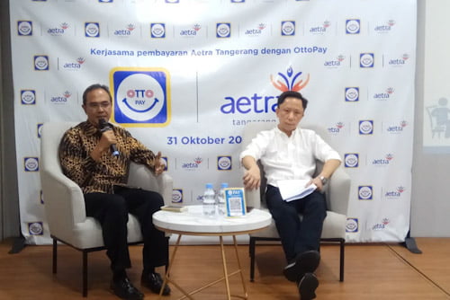 Ottopay, sebuah aplikasi pembayaran non tunai yang diperuntukan bagi pedagang dan pelaku