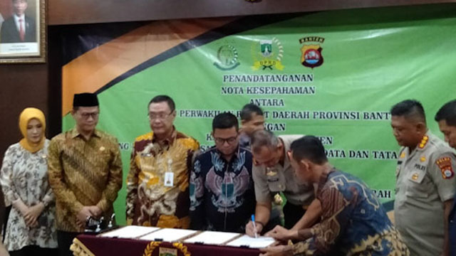 Polda, Kejati dan DPRD Banten Sepakati Pembentukan Produk Hukum Daerah