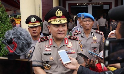 Antisipasi Bencana Alam, Polda Banten Tanam Pohon
