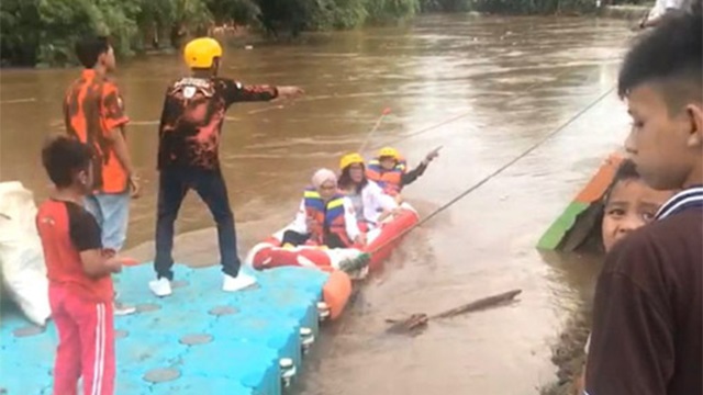 perahu korban banjir