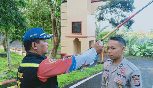 SPN Mandalawangi Polda Banten Terapkan Social Distancing Cegah Covid-19