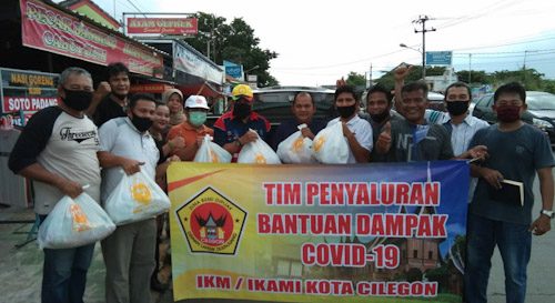 IKAMI/IKM Kota Cilegon Peduli Dampak Covid-19 Salurkan Paket Sembako