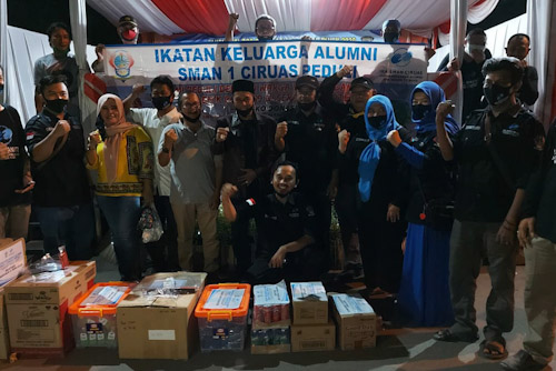 Walikota Serang Terima Bantuan APD dari IKA SMAN Ciruas