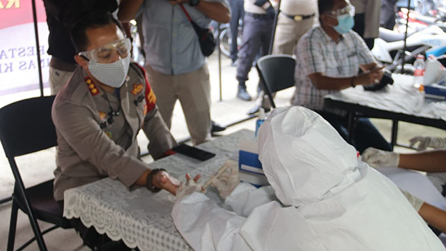 260 Personel Polresta Tangerang Ikut Rapid Test Covid-19