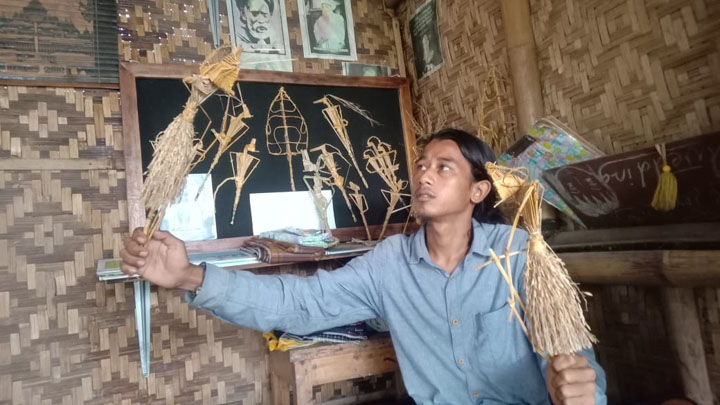 Wayang Suket Mendong di Oemah Daon Tangerang