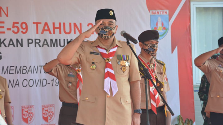 Momentum HUT ke-59, Pramuka Kabupaten Tangerang Diminta Tanggulangi Pandemi Covid-19