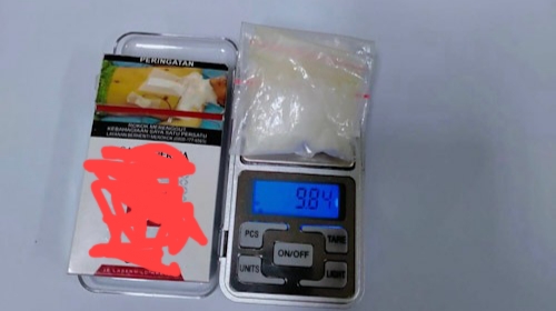 barang bukti pelaku narkoba