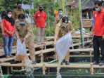 Arief Sebar 15.000 Bibit Ikan Nila di Kampung Kerambah Priuk