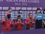 Cabang olahraga lempar cakram Kabupaten Tangerang berhasil meraih medali perak pada ajang ASEAN Para Games 2022 di Stadion Manahan Solo, Jawa Tengah.