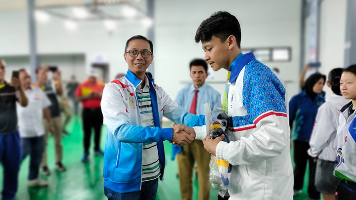 Kepala Dinas Pemuda dan Olahraga (Dispora) Provinsi Banten Ahmad Syaukani, Ketua KONI Provinsi Banten Edi Ariadi