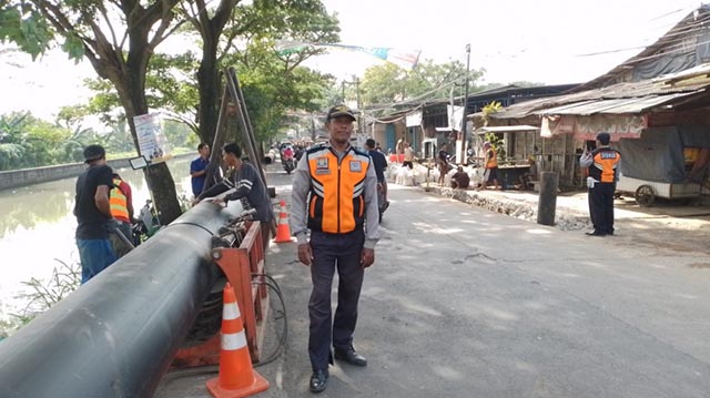 Ada Pembangunan SPAM di Kawasan Rajeg, Dishub dan Polri Kerahkan Tim Penanganan Kemacetan