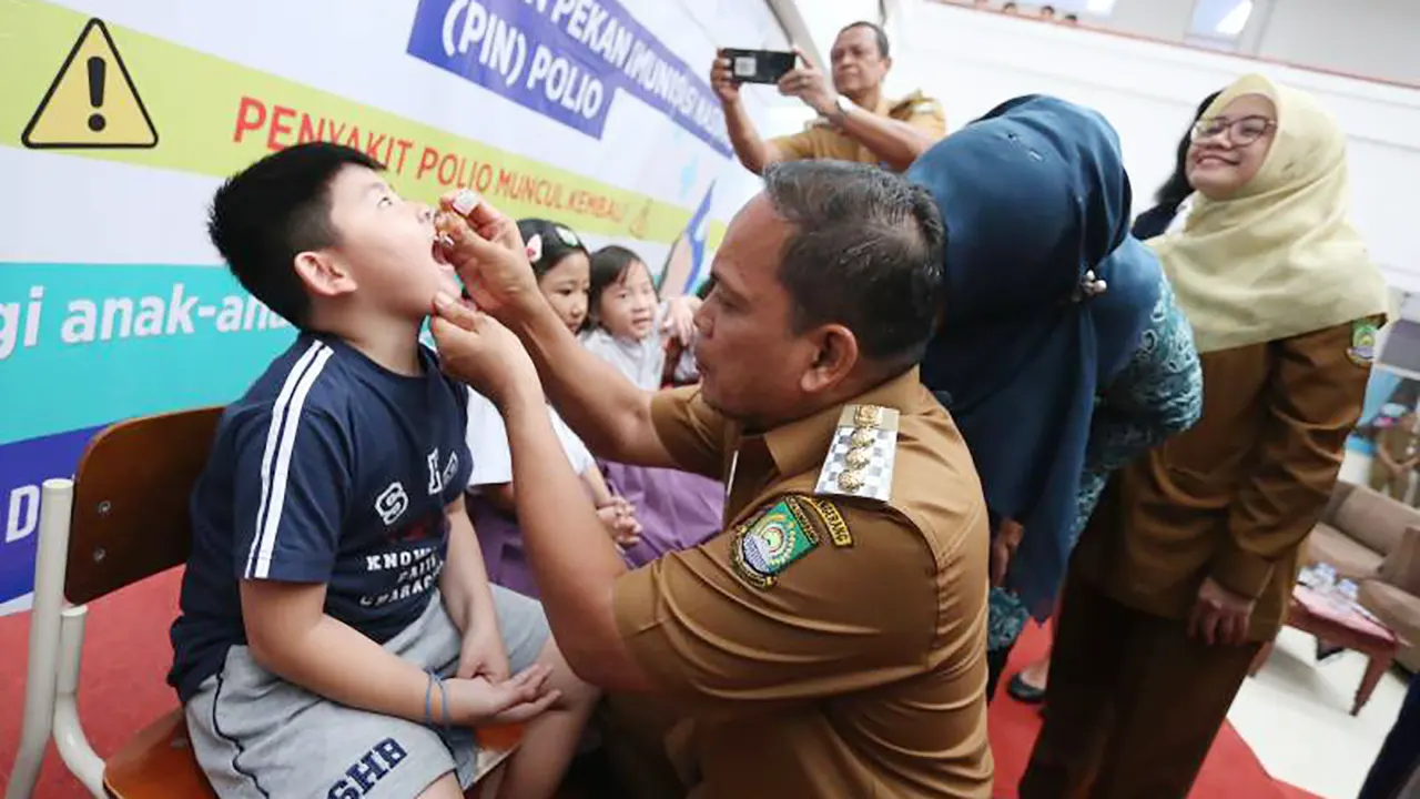 Pekan Imunisasi Nasional Polio di Kota Tangerang
