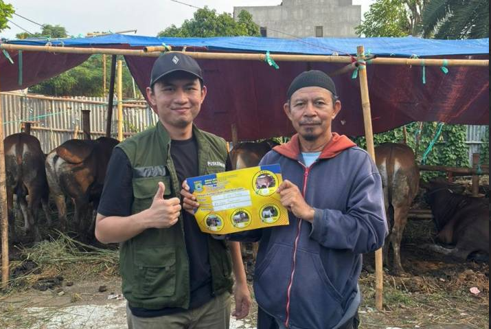 DKP Kota tanagerang meriksa kondisi kesehatan hewan kurbah