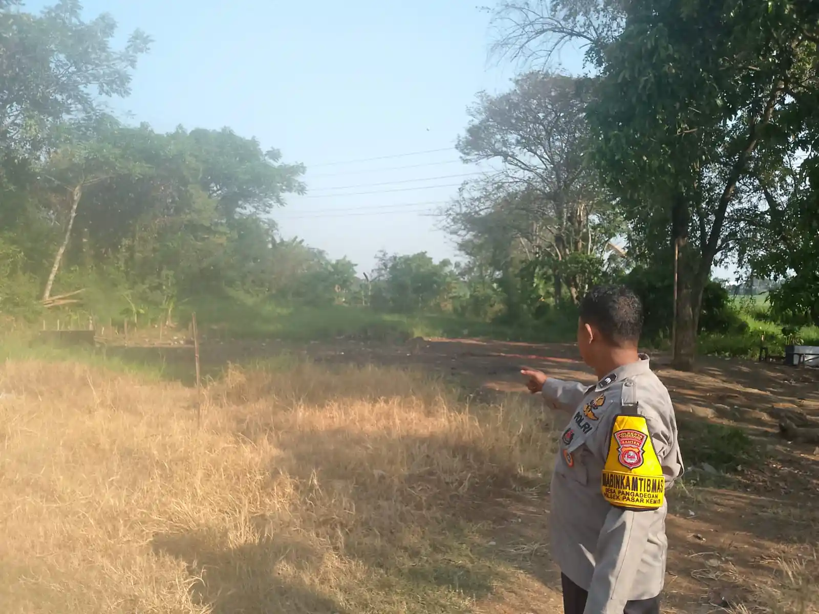 Polsek Pasar Kemis cek lokasi Diduga tempat SabungAyam