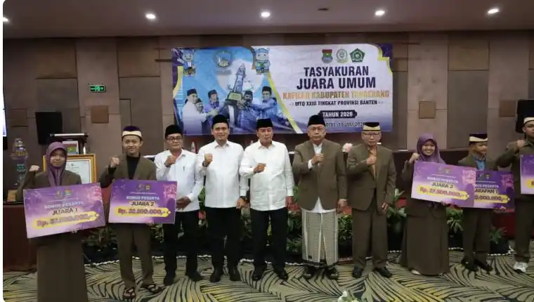 Bupati Tangerang GelarTasyakuran juara umum MTQ Tingkat Provinsi Banten