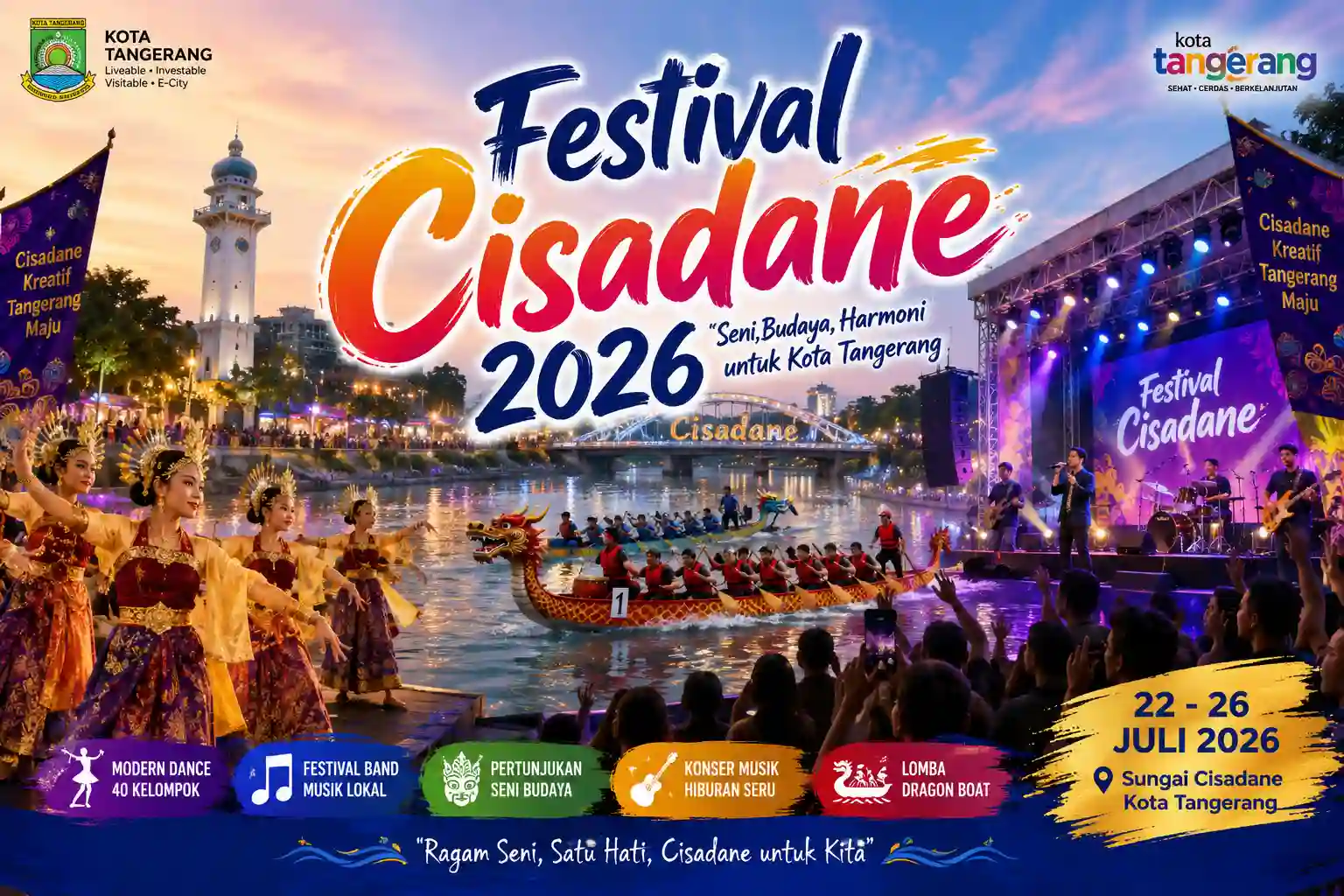 Gambar Ilustrasi Festival Cisadane 2026 (ChatGPT Image) Gambar Ilustrasi Festival Cisadane 2026 (ChatGPT Image)