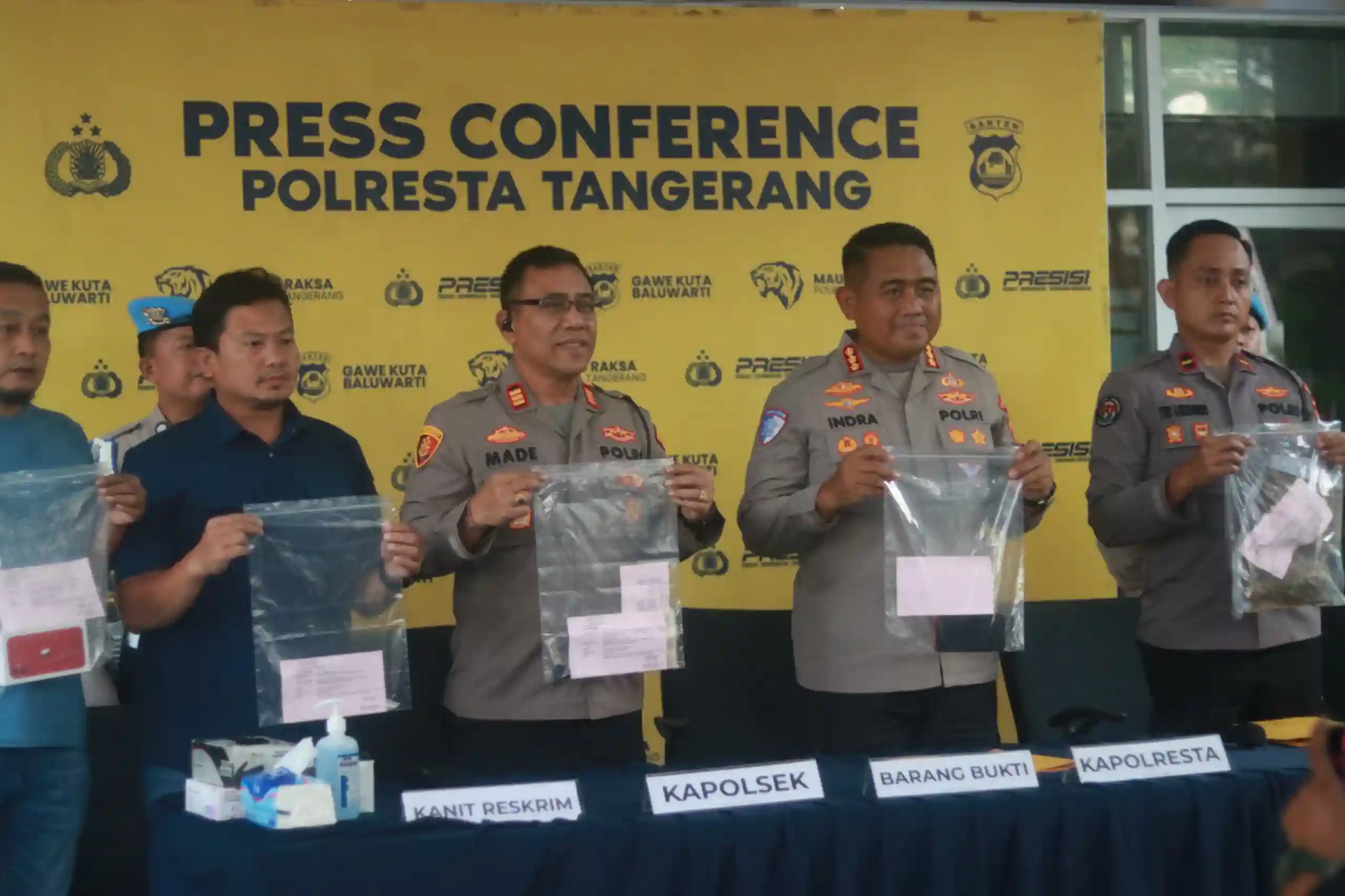 Polresta Tangerang, berhasil mengungkap kasus pencurian dengan kekerasan (curas)