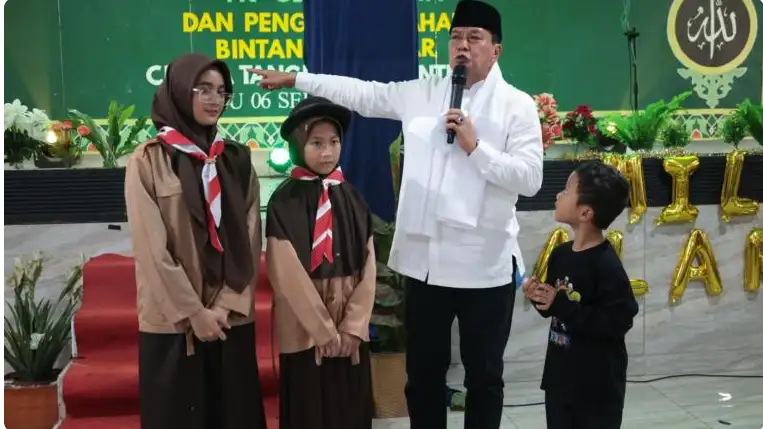 Bupati Tangerang Moch. Maesyal Rasyid menghadiri peringatan Milad ke-3 Sekolah Islam Terpadu (SIT) Al-A’raf