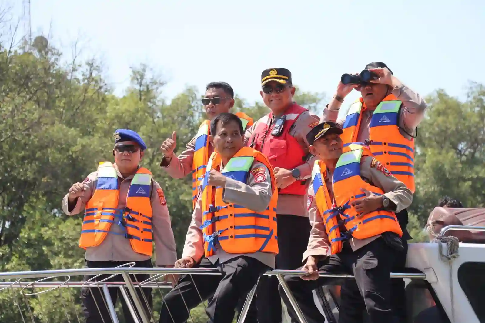 Kapolresta Tangerang Patroli Laut