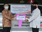 PT. Indorama Sumbang Ambulance untuk Warga Kabupaten Tangerang