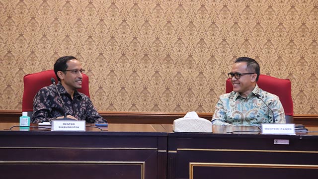 Menteri PANRB dan Menteri Dikbudristek Bersinergi Percepat Penerapan Layanan Digital Terpadu